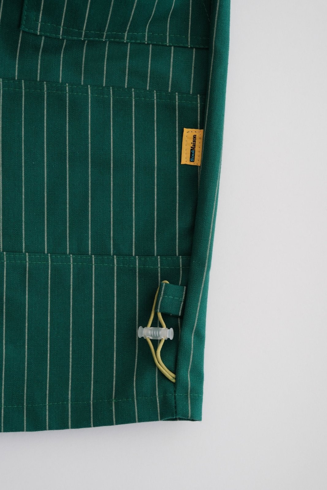 The "Kusama" Denim- Green Pinstripe