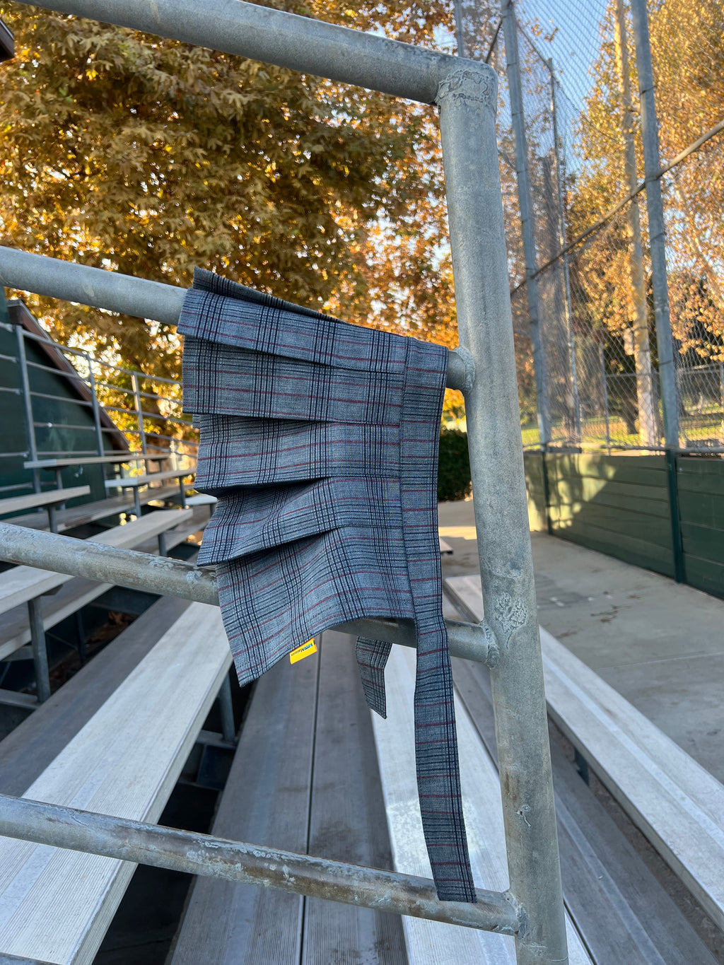 Pleated Apron Belt Skirt