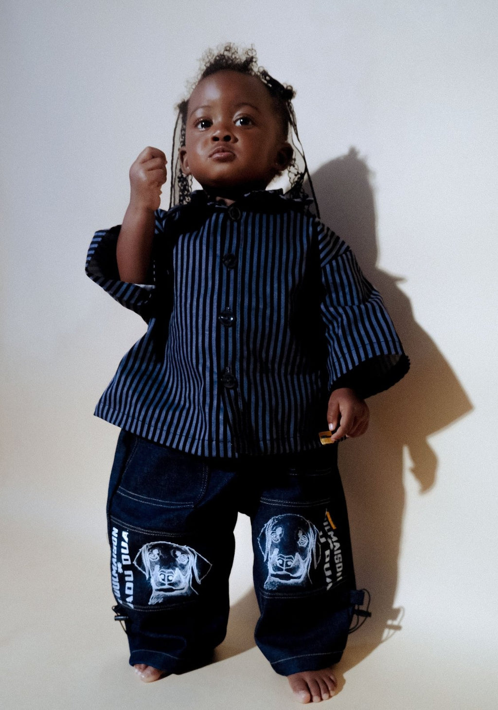 Baby Doberman Kusama Denim