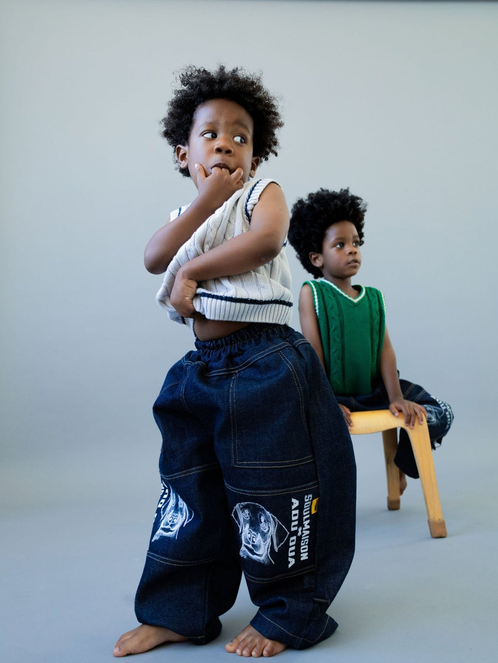Baby Doberman Kusama Denim