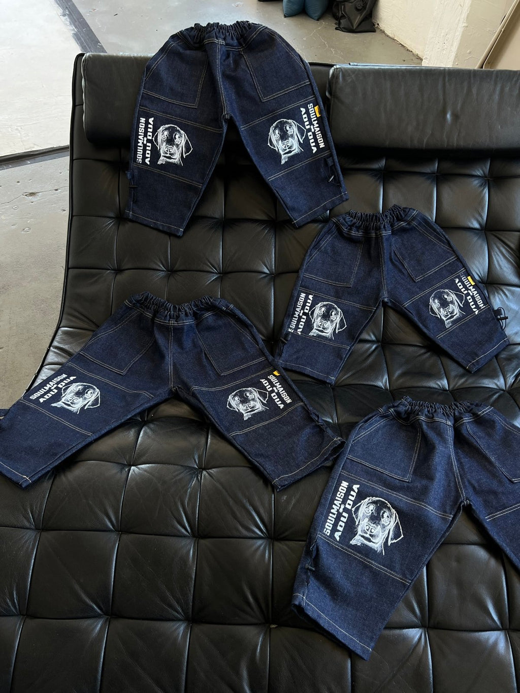 Baby Doberman Kusama Denim