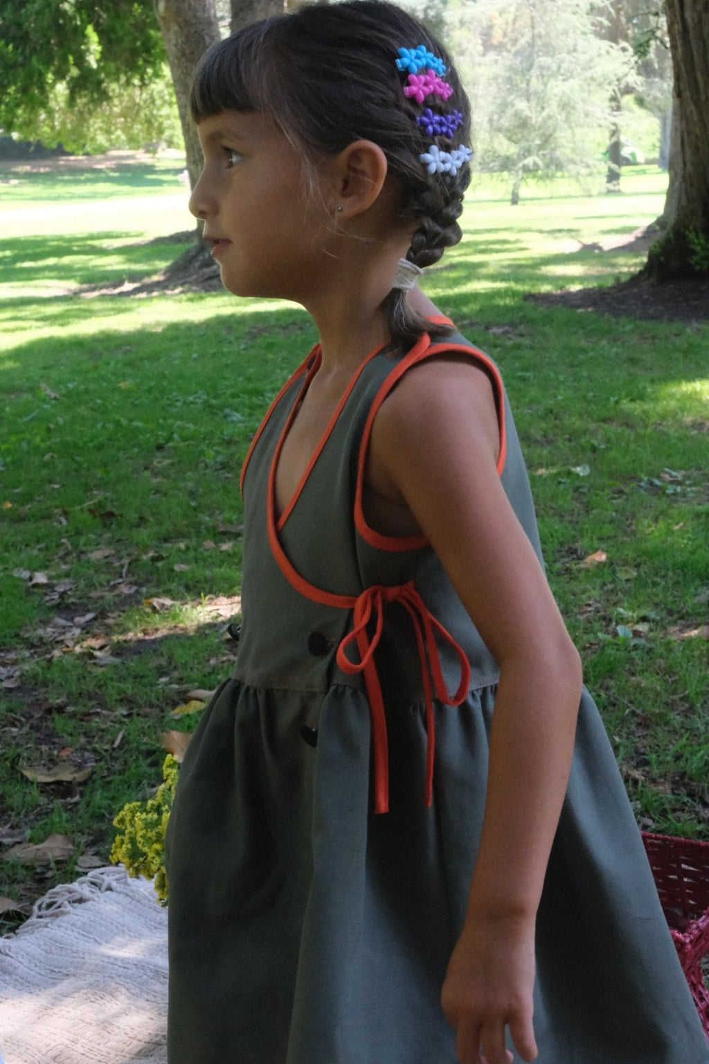 The Celine Dress- Olive