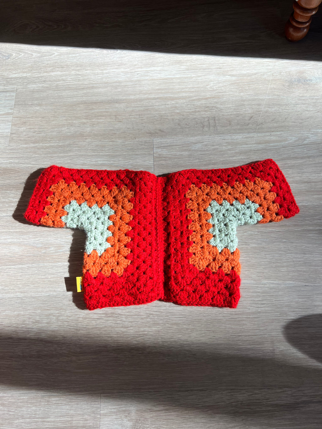 Orange Hexagon Sweater