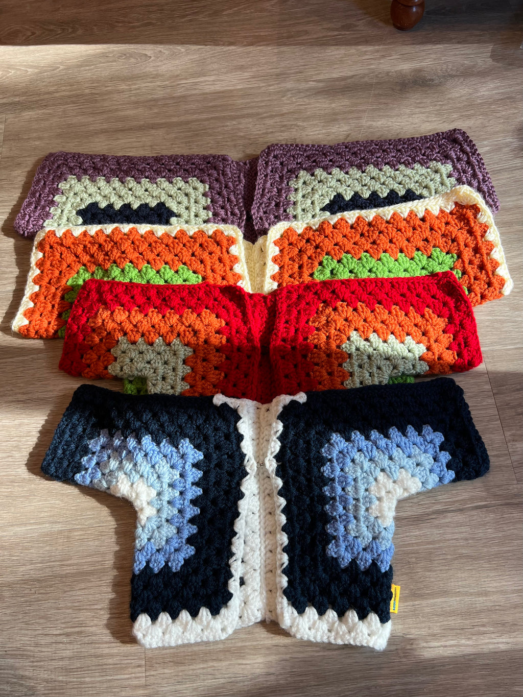 Purple and Blue Hexagon Sweater