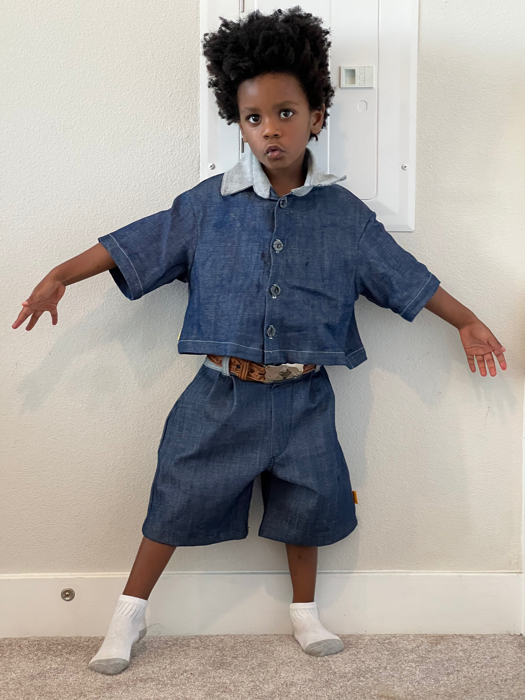 Denim on Denim Basquiat Shacket