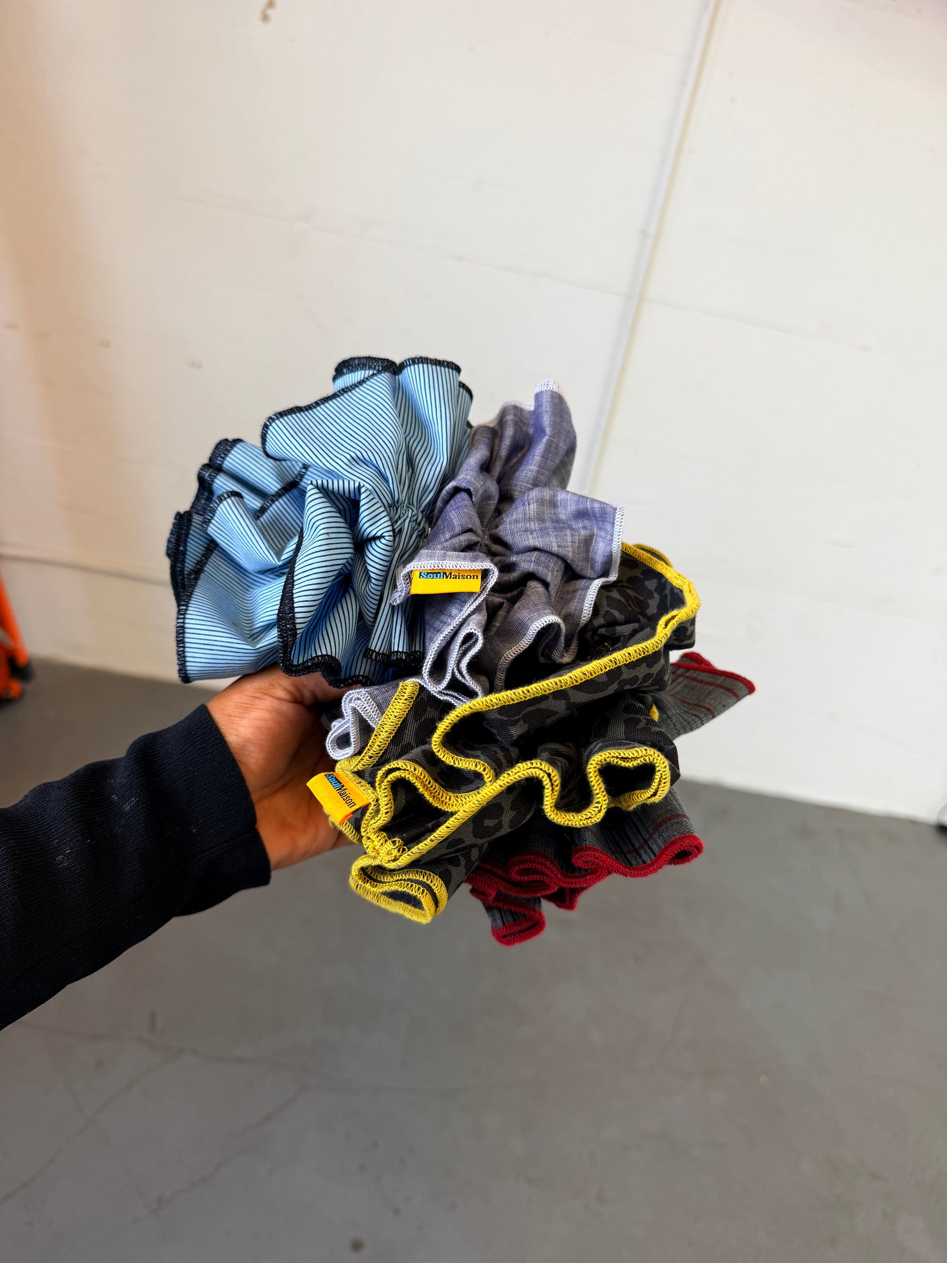 Hair Scrunchie and Wrist Cuffs