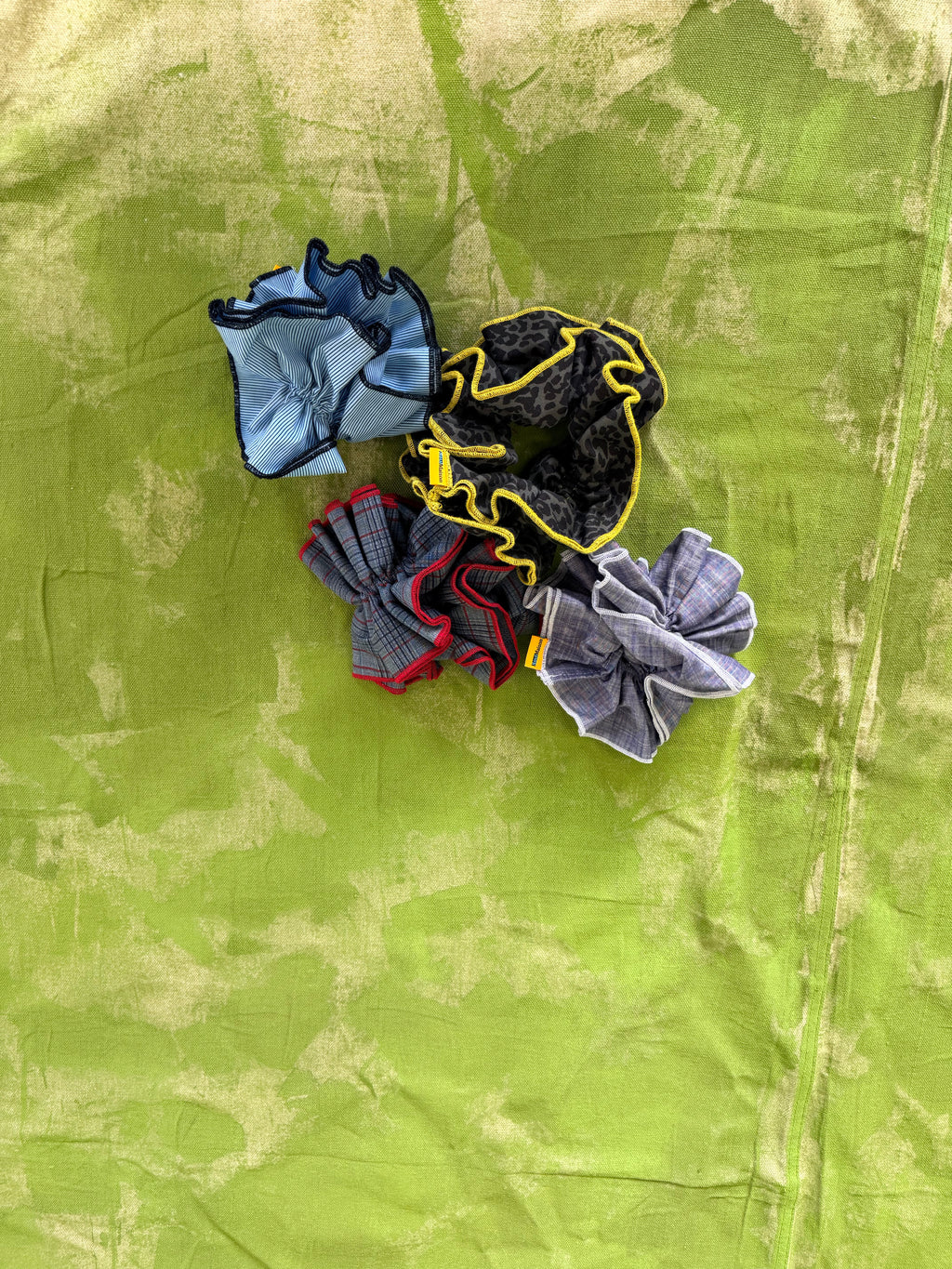 Hair Scrunchie and Wrist Cuffs